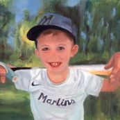 8 ~ Sandi Jaeschke ~ Baseball Fan ~ Oil